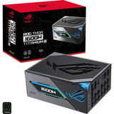 ASUS ROG -THOR-1600T3-GAMING unité d'alimentation d'énergie 20+4 pin ATX ATX Gris alimentation modulaire 1600 watt Noir, 2x 12V-2x6, 4x PCIe, 1600 W, 100 - 240 V, Actif, 125 W, 1600 W, 125 W
