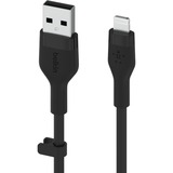 Belkin BOOSTCHARGE PRO Flex câble USB-A avec connecteur Lightning Noir, 1 m