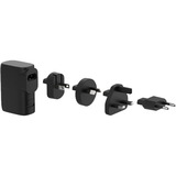 Belkin chargeur mural hybride 25 W + powerbank 5 000 mAh Noir, Kit d'adaptateurs de voyage inclus