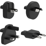 Belkin chargeur mural hybride 25 W + powerbank 5 000 mAh Noir, Kit d'adaptateurs de voyage inclus