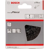 Bosch 2 608 622 098 Brosse coupe 75mm Roue de fil et brosse en fil d'acier Brosse coupe, 0,3 mm, 1,4 cm, 7,5 cm, 12500 tr/min, Métal