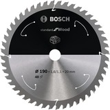 Bosch 2 608 837 705 lame de scie circulaire 19 cm 1 pièce(s) Bois dur, Bois tendre, 19 cm, 2 cm, 1,1 mm, 7900 tr/min, 1,6 mm
