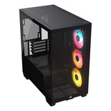 Corsair 2800X RS-R ARGB boîtier mini tower Noir | 1x USB-A | 1x USB-C | Window