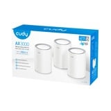 Cudy M3000 (3-Pack), Routeur maillé Blanc, AX3000 2.5G Mesh Wi-Fi 6