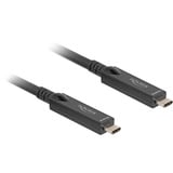 DeLOCK Câble actif USB-C optique 8K vidéo + données + PD Noir