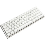 Ducky One 3 Mini White, clavier gaming Blanc/Argent, Layout BE, Cherry MX RGB Speed Silver, LED RGB, 60%, ABS