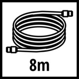 Einhell 41.394.20 8 m 8 bar Rouge, Tuyau pneumatique flexible Rouge, 8 bar, Rouge, 6,35 mm, 8 m, 6 mm