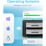 ICY BOX IB-1233CL-CR, station de clonage SSD/HDD, Station d'accueil Noir