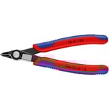 KNIPEX Super Knips électronique 78 41 125, Pinces électroniques Rouge/Bleu