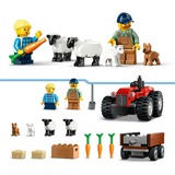 LEGO Ville - Tracteur rouge avec remorque et moutons, Jouets de construction 60461