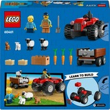 LEGO Ville - Tracteur rouge avec remorque et moutons, Jouets de construction 60461