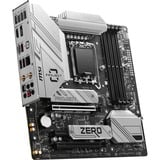 MSI B760M PROJECT ZERO carte mère socket 1700 RAID, 2.5Gb-LAN, Wi-Fi 6E, BT, Sound, µATX