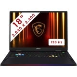 MSI Raider 18 HX AI (A2XWIG-231BE) 18" PC portable gaming  Noir | Core Ultra 9 285HX | RTX 5080 | 64 Go | SSD 2 To + 2 To