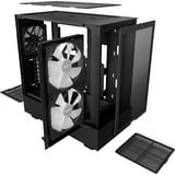 NZXT H5 Flow RGB boîtier midi tower Noir (Mat) | 1x USB-A | 1x USB-C | RGB | Window