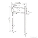 Neomounts WL30-750BL18P support mural pour portrait plat, Montage Noir