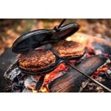 Petromax Appareil à burger bg-iron, Moule de cuisson Noir/bois