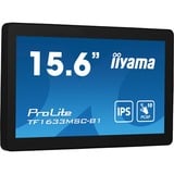 iiyama ProLite TF1633MSC-B1 15.6" Moniteur tactile Noir, 1x DisplayPort, 1x HDMI, 2x USB-A