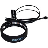 Alphacool 15363 pièce et accessoire pour systèmes de refroidissement d'ordinateurs, Bande LED Noir, Noir, 3 broches, 19 mm, 6,8 cm, Liquide
