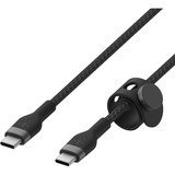 Belkin BOOSTCHARGE Flex USB-C/USB-C, Câble Noir, 3 mètres