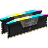 Corsair 32 Go DDR5-6600 Kit, Mémoire vive Noir, CMH32GX5M2B6600C38, Vengeance RGB, XMP 3.0