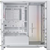 Corsair FRAME 4000D LCD RS ARGB Premium boîtier midi tower Blanc | 3x USB-C | RGB | Verre Trempé