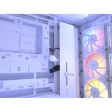 Corsair FRAME 4000D LCD RS ARGB boîtier midi tower Blanc | 3x USB-C | RGB | Verre Trempé
