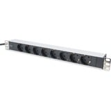 Digitus Bloc d'alimentation à 8 prises DN-95401 Noir/en aluminium, 8x prises