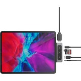 Hyper HyperDrive 6-en-1 USB-C Media Hub, Station d'accueil Gris foncé, 3,5mm, HDMI, USB 3.2 Gen 1 (3.1 Gen 1) Type-A, USB Type-C, MicroSD (TransFlash), SD, 625 Mbit/s, 60 Hz, Gris, iPad Pro 11” & 12.9” (3rd/4th/5th Gen) iPad Air (4th/5th Gen) iPad Mini (6th Gen)
