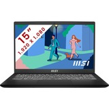 MSI Modern 15 B12M-413BE 15.6" PC portable Noir | Core i7-1255U | Iris Xe Graphics | 16 Go | 512 Go SSD