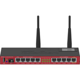 MikroTik RB2011UiAS-2HnD-IN, Routeur Noir/Rouge