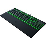 Razer Clavier de jeu à profil bas Ornata V3 X, clavier gaming Noir, Layout États-Unis, Membrane, LED RGB, keycaps en ABS