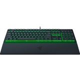 Razer Clavier de jeu à profil bas Ornata V3 X, clavier gaming Noir, Layout États-Unis, Membrane, LED RGB, keycaps en ABS