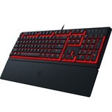 Razer Clavier de jeu à profil bas Ornata V3 X, clavier gaming Noir, Layout États-Unis, Membrane, LED RGB, keycaps en ABS