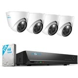 Reolink RLK8-1200D4-A-2.8MM kit de sécurité, Caméra de surveillance Blanc, 4 pcs, 12 MP, PoE, 2 To