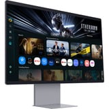 Samsung Smart Monitor M9 M90SF 32" 4K UHD  Argent, HDMI, DisplayPort, 2x USB-A, USB-C, Wi-Fi 5, BT, 165 Hz
