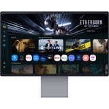Samsung Smart Monitor M9 M90SF 32" 4K Ultra HD Argent, 1x DisplayPort, 1x HDMI, 1x USB-C, 2x USB-A, 165 Hz, Wi-Fi 5, BT