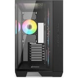 Sharkoon Steel Shark boîtier midi tower Noir | 2x USB-A | 1x USB-C | RGB | Verre Trempé