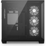 Sharkoon Steel Shark boîtier midi tower Noir | 2x USB-A | 1x USB-C | RGB | Verre Trempé