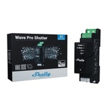 Shelly Obturateur Wave Pro, Interrupteur Noir, Z-Wave S800