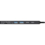 Sitecom 7 en 1 USB-C Power Delivery Multiport Adapter, Station d'accueil Gris