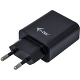 i-tec Chargeur USB 2 ports 2,4A, Bloc d'alimentation Noir