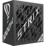 ASUS ROG-STRIX-1000P-GAMING-E alimentation modulaire 1000 watt Noir, 1x 12V-2x6, 4x PCIe, 1000 W, 100 - 240 V, Actif, 130 W, 1000 W, 130 W
