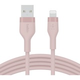 Belkin BOOSTCHARGE Flex câble USB-A avec connecteur Lightning Rose, 1 m