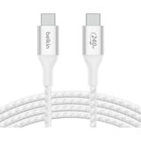 Belkin BoostCharge USB-C - 240 W, Câble Blanc