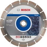 Bosch Disques à tronçonner diamantés Standard for Stone, Disque de coupe pierre, 23 cm, 2,22 cm, 2,3 mm