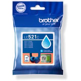 Brother LC521C Cartouche d'encre originale - Cyan Cyan, 1 pièce(s), 500 pages, Paquet unique