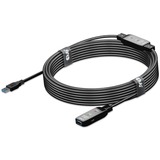 Club 3D Répéteur actif USB 3.2 Gen1, Câble Noir, 10 mètres, inclus CAC-1408 USB-A - Micro-USB