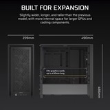 Corsair FRAME 4000D RS boîtier midi tower Noir | 2x USB-A | 1x USB-C | Verre Trempé