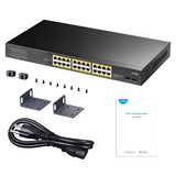 Cudy GS1028PS2, Switch Noir, 24x PoE+, 2x Uplink SFP