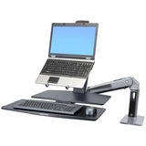 Ergotron LX Bras pour ordinateur portable pour montage sur le bureau, Stockage Noir